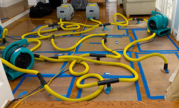 Professional Flood Damage Restoration technician working in Lawrenceburg, IN